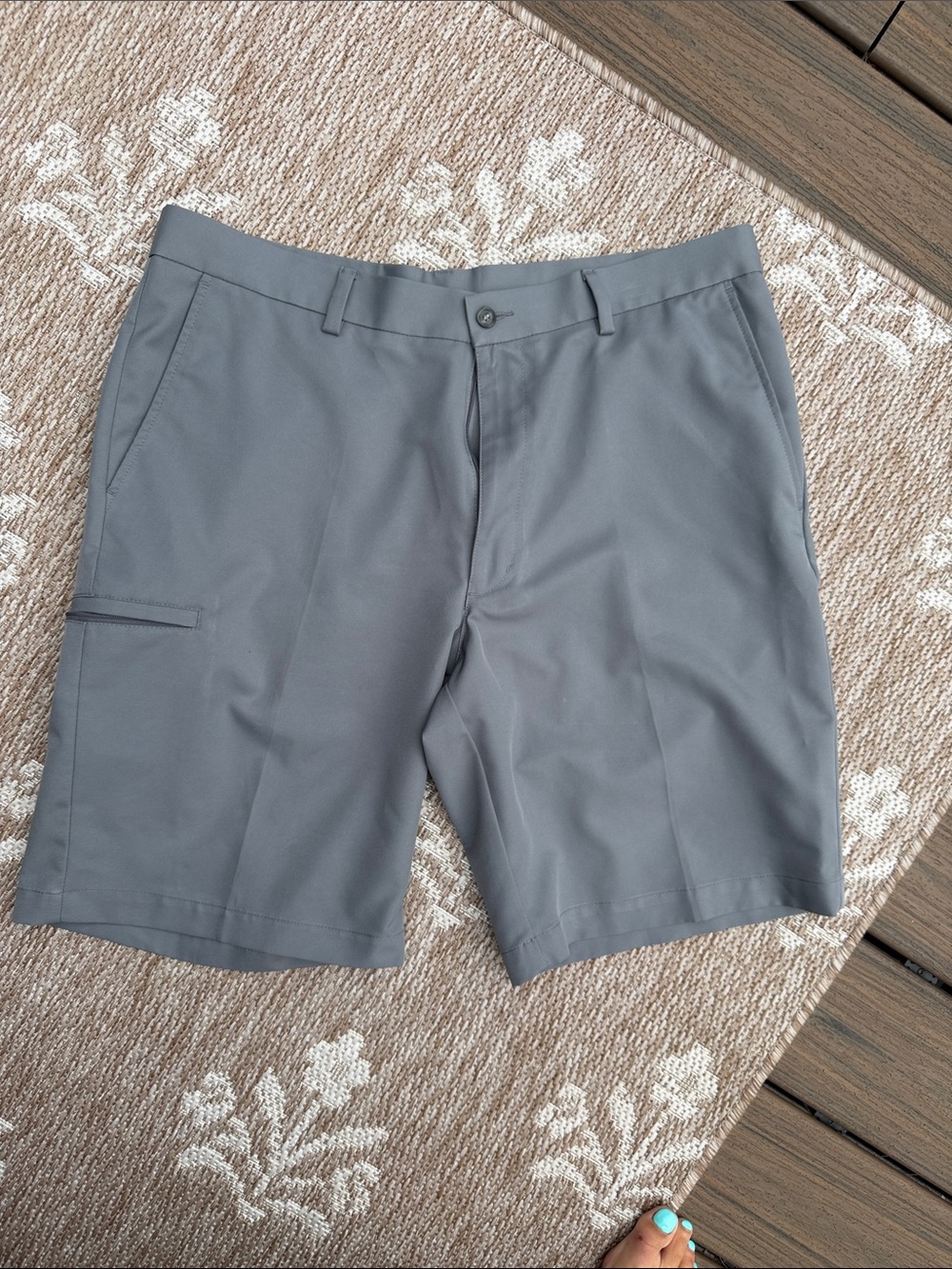 Grand Slam Men's Gray Lightweight Hybrid Shorts